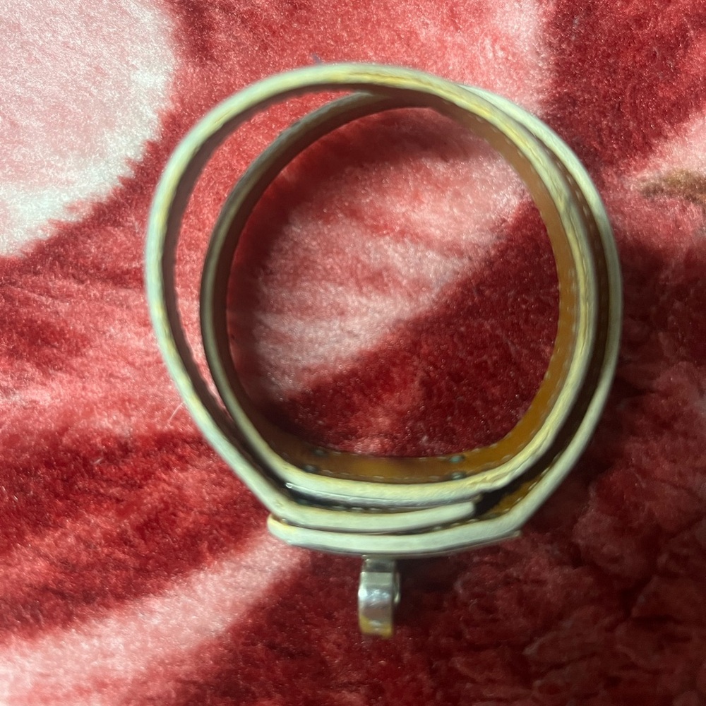Hermès Kelly Double Tour Bracelet White Swift Leather Palladium - Picture 7 of 15